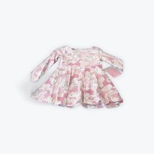 Hello kitty Adorable Pink Patterned Kids Dress